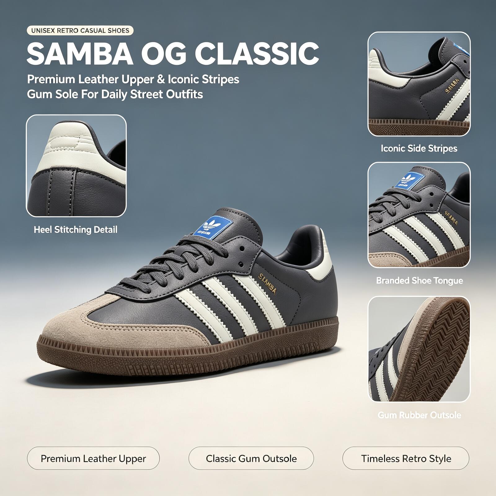 Adidas Shoes Samba - Officiële Adidas Originele SAMBA OG Skateboard