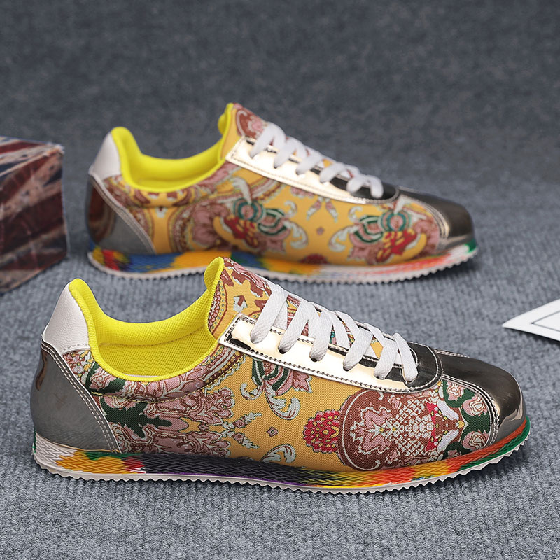 Men Formal Wear Shoes - Oude Beijing Doek Schoenen Borduurwerk Bloem