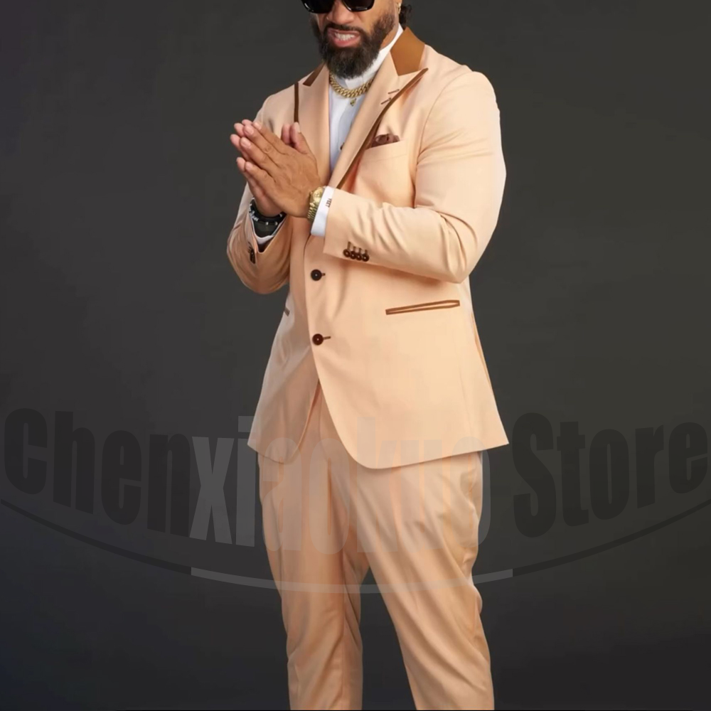 Men Formal Wear 2025 - Herenkostuums Chique piekrevers Single Breasted Formele