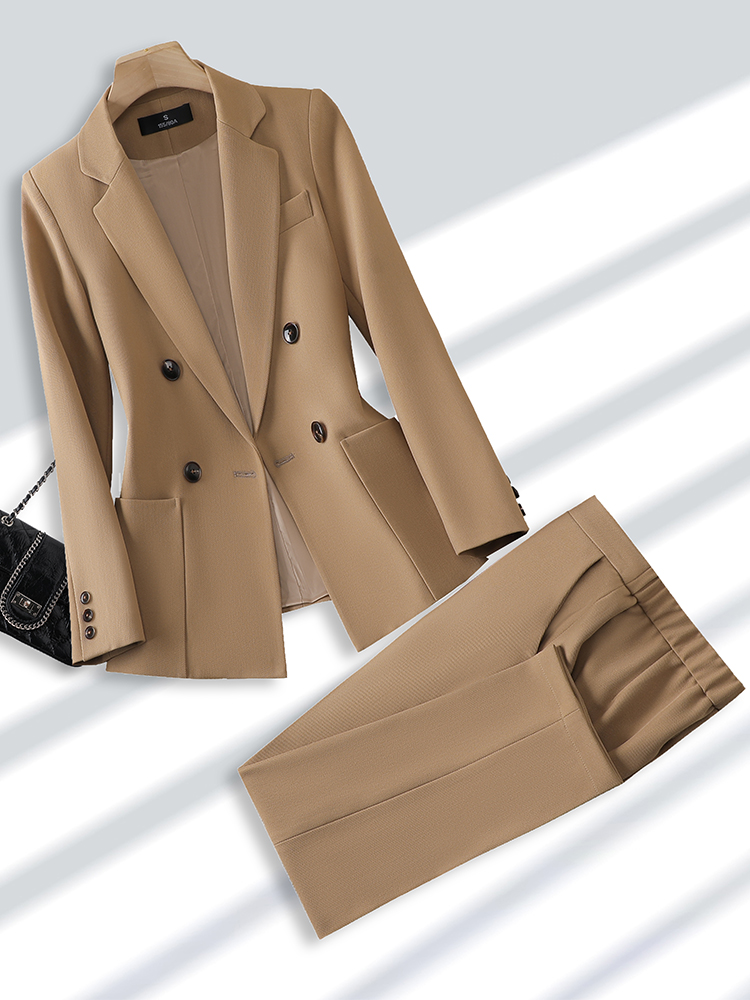 Men Formal Wear Fashion - Mode Dames Broekpak Formele Dames Kantoorwerkkleding