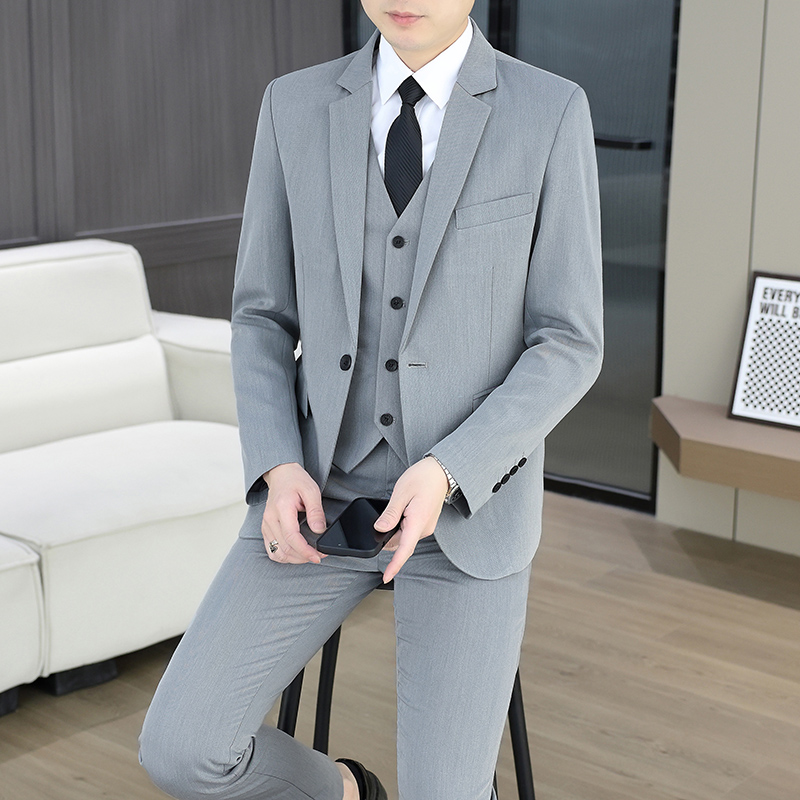 Men Formal Wear Fashion - Pak (blazer+vest+broek) Modieus zakelijk outdoor-formeel herenkostuum,