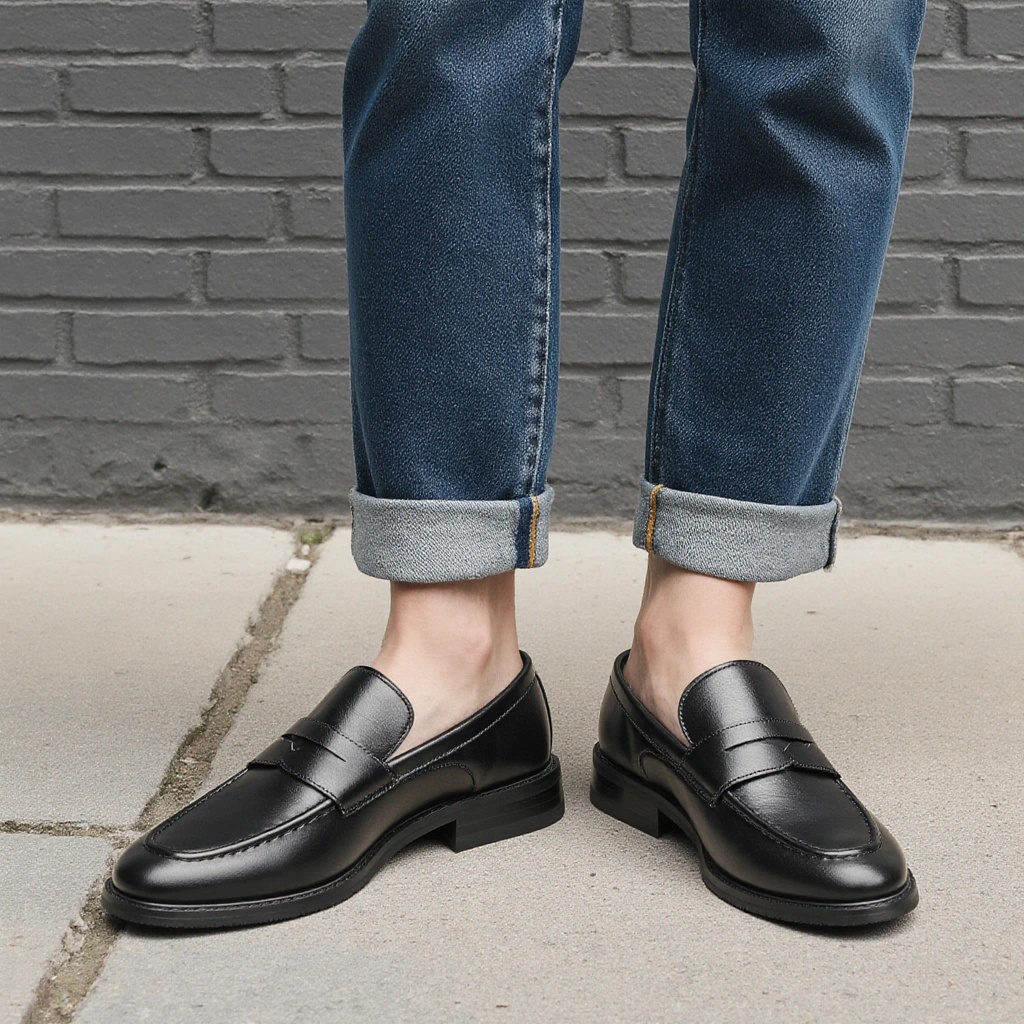 Heren zwarte penny loafers, kl - Men Formal Wear Shoes recensie en prijs