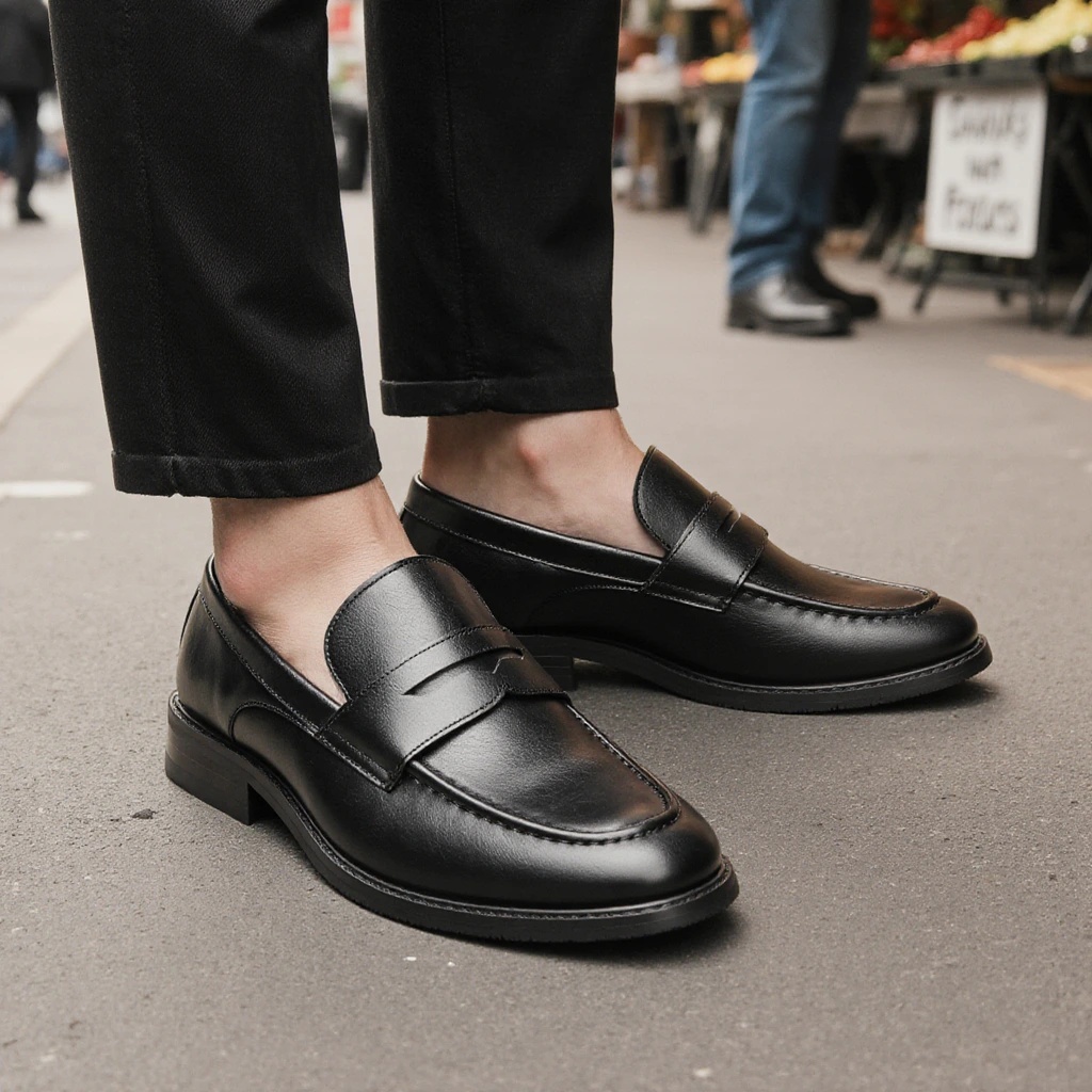 Heren zwarte penny loafers, kl - Men Formal Wear Shoes recensie en prijs