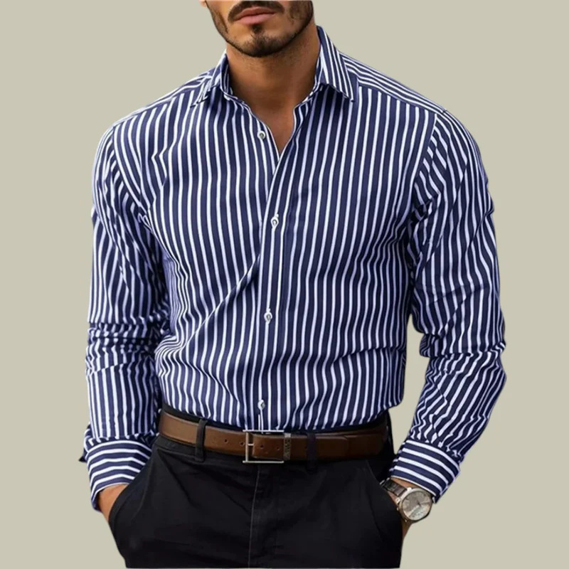 Heren slim-fit gestreept overh - Y2K Formal Wear Men recensie en prijs