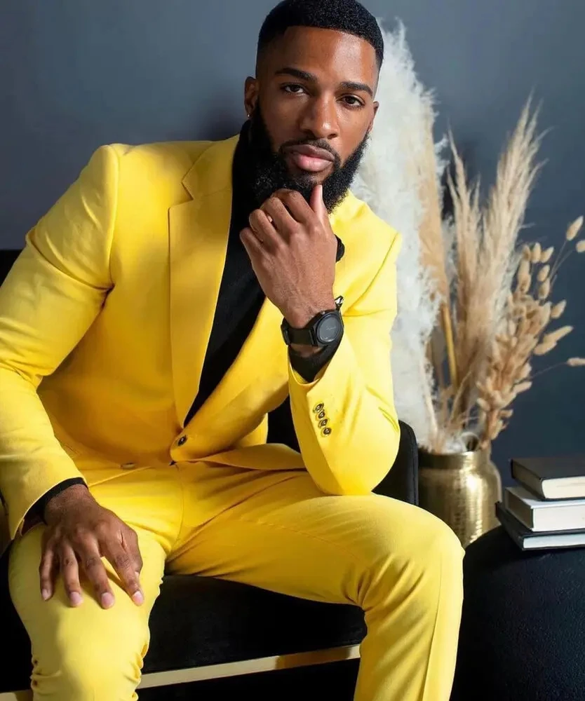 Gele Herenpakken Slim Fit Enke - Formal Wear For Men Yellow recensie en prijs