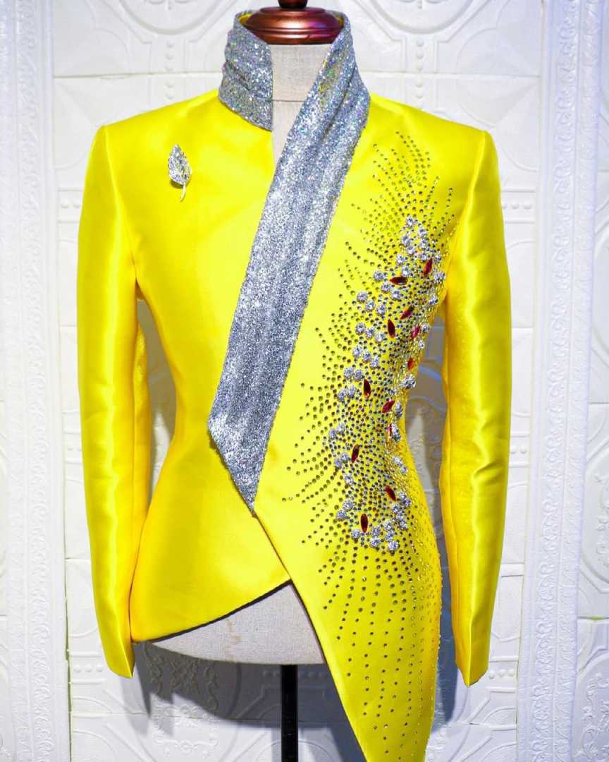 Mode Gele Bruiloft Smoking Uni - Formal Wear For Men Yellow recensie en prijs