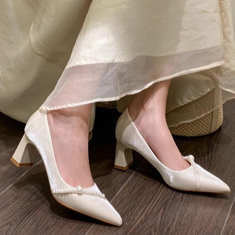Elegante pumps met parelversie - Men Formal Wear Shoes recensie en prijs