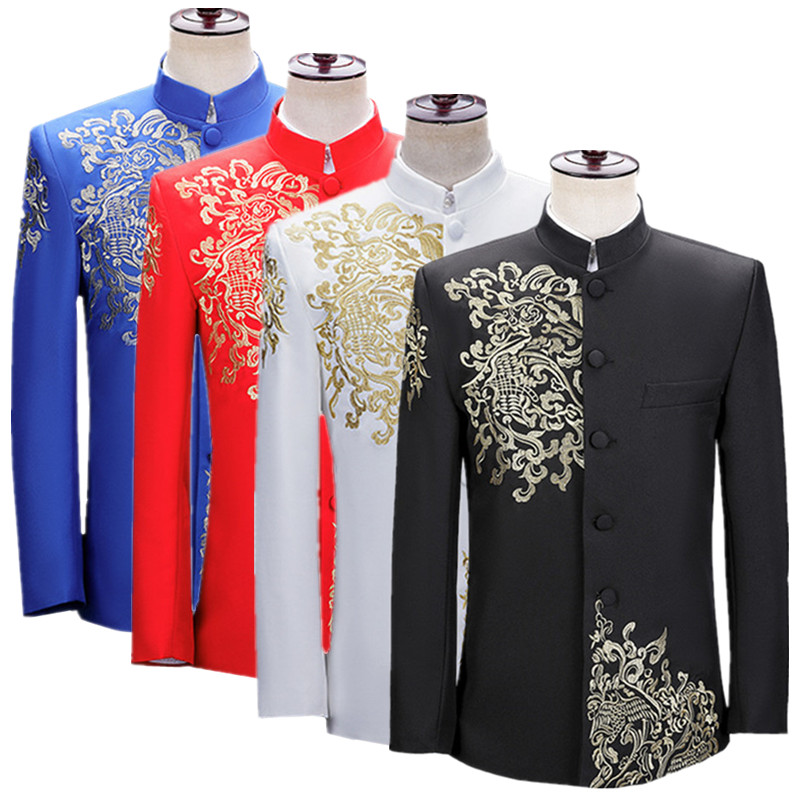 Nieuw heren geborduurd kostuum - Men'S Vintage Formal Wear recensie en prijs