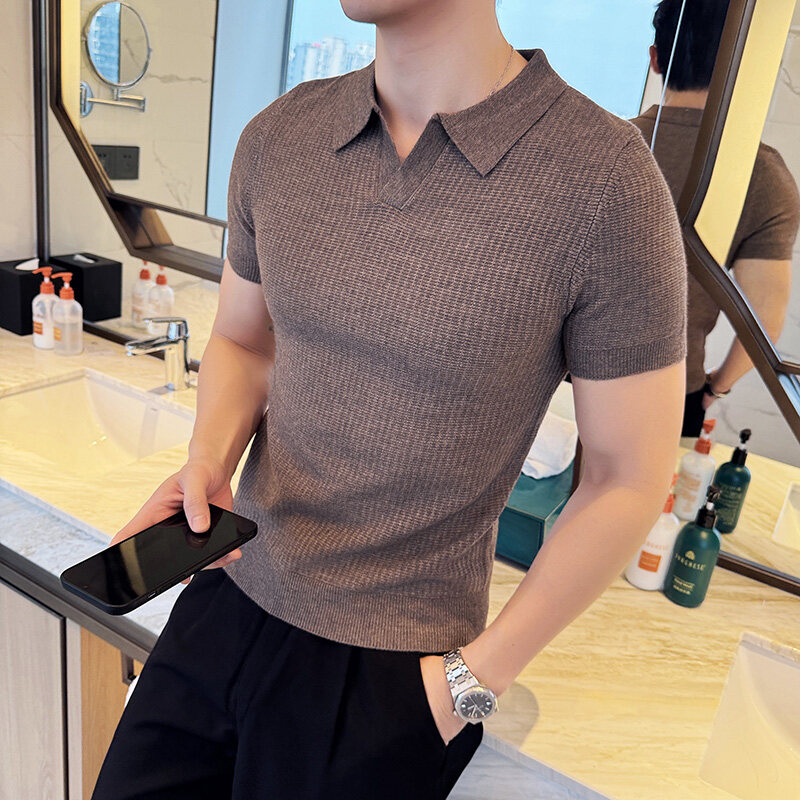 Heren slim fit polokraag jacqu - Men Formal Wear 2025 recensie en prijs