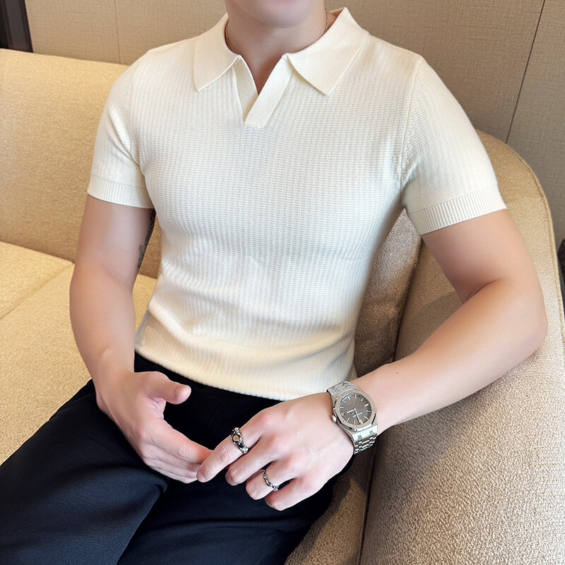 Heren slim fit polokraag jacqu - Men Formal Wear 2025 recensie en prijs