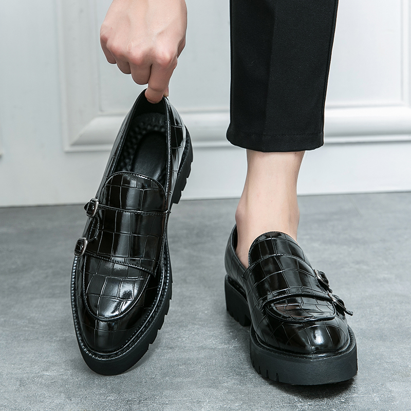Merk Modieuze Casual Leren Sch - Men Formal Wear Fashion recensie en prijs