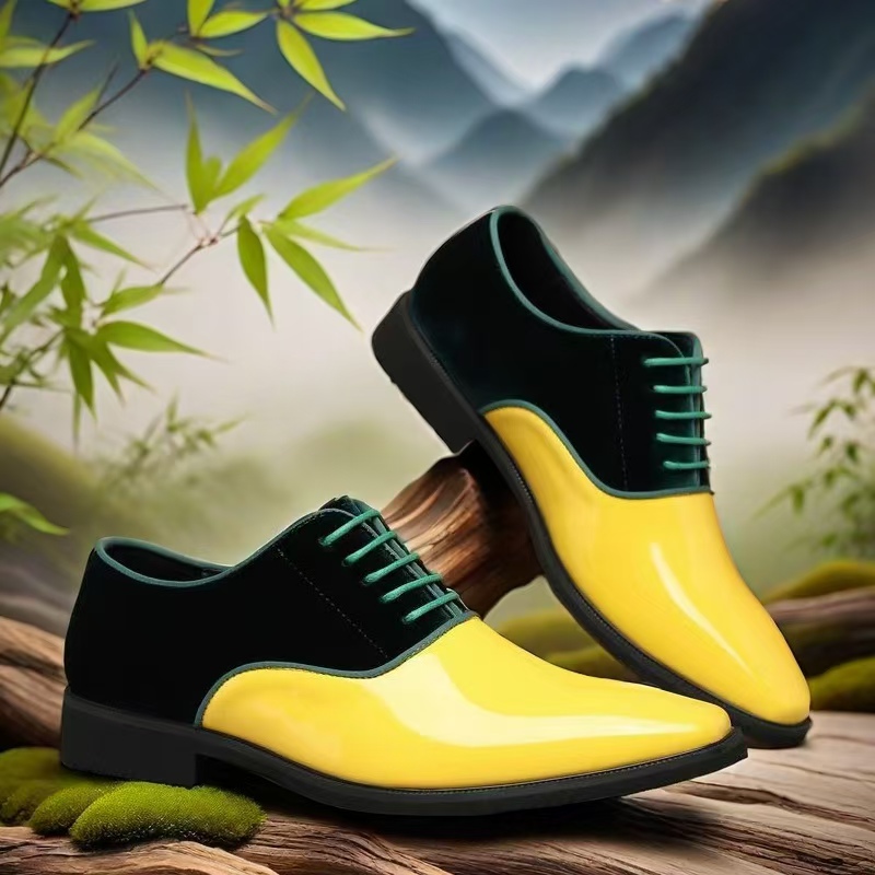 Heren Oxford-schoenen met kleu - Men'S Formal Party Wear Shoes recensie en prijs