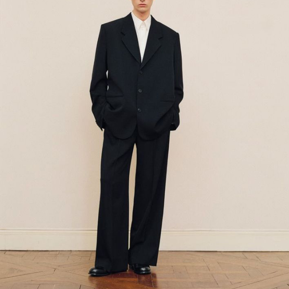Heren zwart oversized pak set  - Men Formal Wear Fashion recensie en prijs