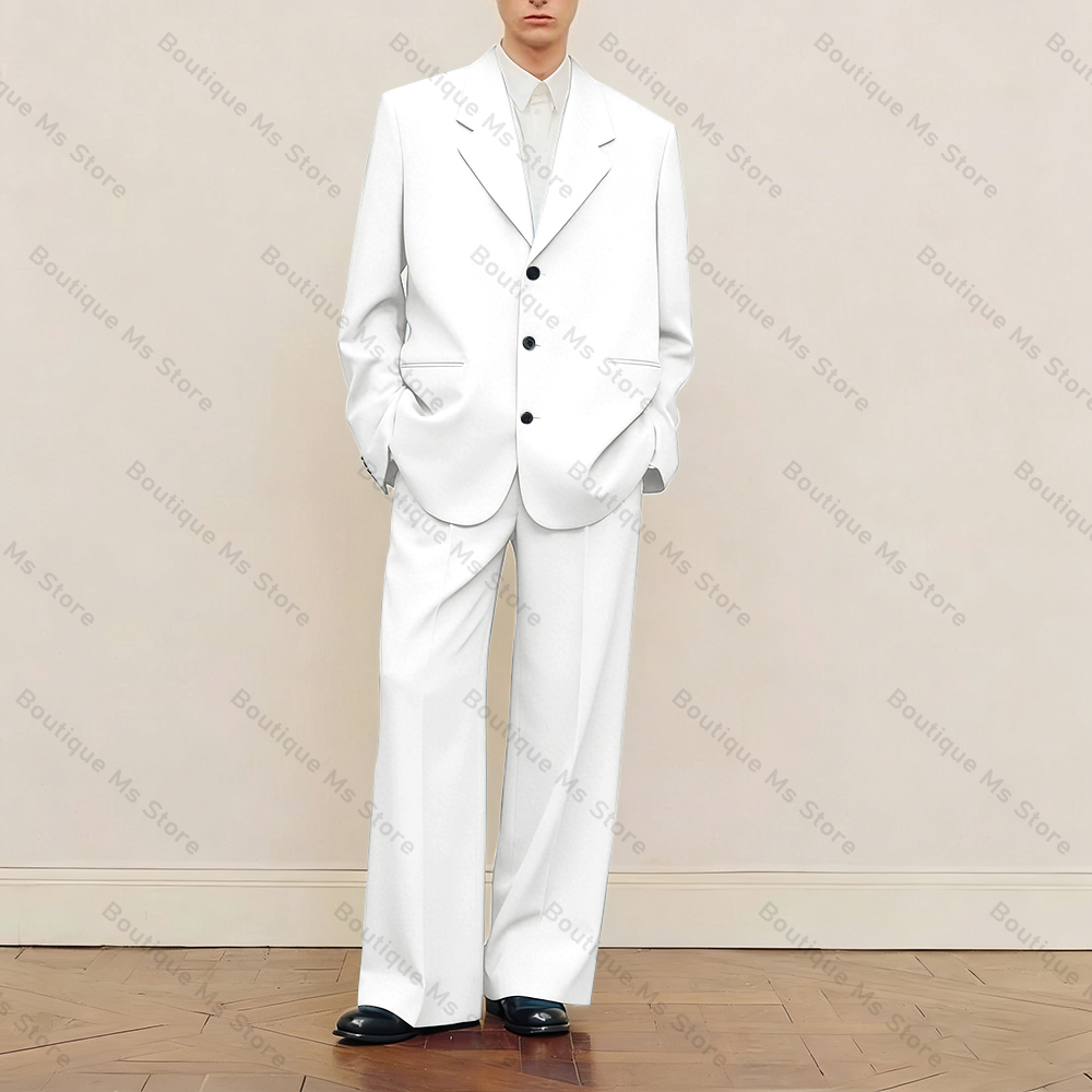 Heren zwart oversized pak set  - Men Formal Wear Fashion recensie en prijs