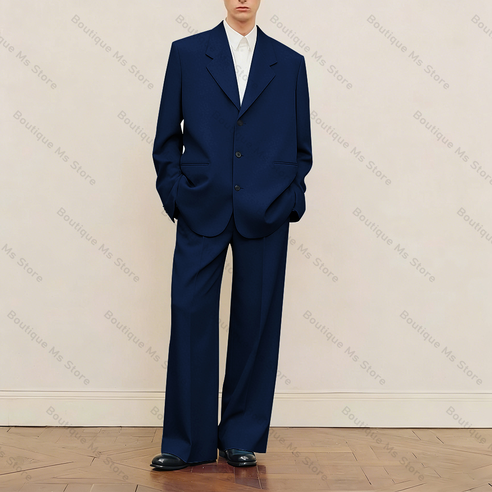 Heren zwart oversized pak set  - Men Formal Wear Fashion recensie en prijs