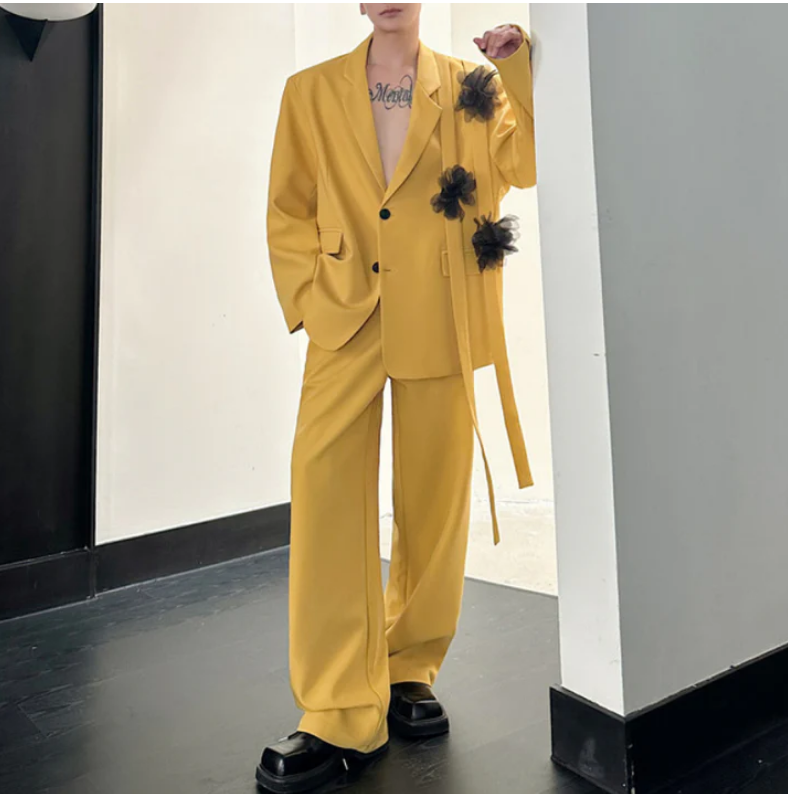 Geel Mannen Pak Set 2 Stuks Bl - Formal Wear For Men Yellow recensie en prijs