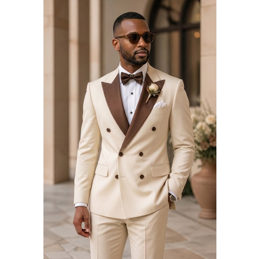 Heren Double Breasted Smokingp - Men Formal Wear Fashion recensie en prijs